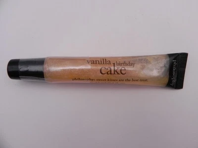 PASTEL DE CUMPLEAÑOS VAINILLA Philosophy brillo de labios 0,4 fl oz NUEVO SELLADO Foto 1 de 4