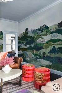 BelarteStudio Wallpaper Mural NOT COMPLETE. ROLL #1 of 4,  (4) 8 ft 4 in Panels - Picture 1 of 4