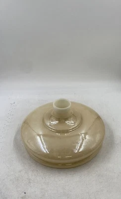 Vintage Translucent Glass Tiered Dome Shape Large Torchiere Table Lamp Shade - Image 1 of 4