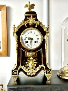 1891 Antique S Marti Turtle Shell Boulle + Ormolu French Medal D’Argent Clock - Foto 1 di 20