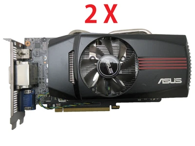 LOTE de 2 X Placa de Vídeo ASUS GTX 650 1GB GDDR5 PCI-e HDMI VGA DVI GTX650-DC-1GD5 - Imagem 1 de 3
