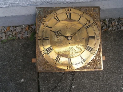 11 INCH LONGCASE CLOCK DIAL+movent C 1750 30hr - Image 1 of 4
