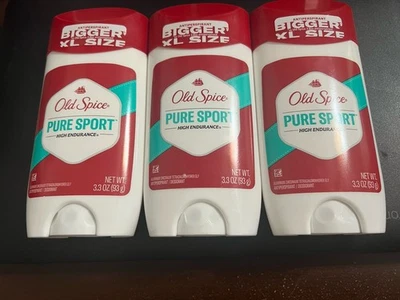3 desodorantes Old Spice Pure Sport High Endurance XL 3,3 OZ envío gratuito nuevos Foto 1 de 2