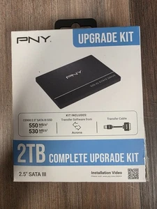 PNY 2TB 2.5" SATA III Complete Upgrade Kit - NEW (4908) - Afbeelding 1 van 1
