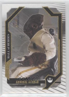 2017 Topps Star Wars Masterwork Hall of Heroes Canvas 75/99 Admiral Ackbar 07uj - Image 1 of 3