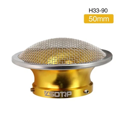 Стек скоростной воздушный фильтр с ЧПУ 55 мм 2 дюйма для карбюратора 32/34 мм золотистый - Изображение 1 из 4