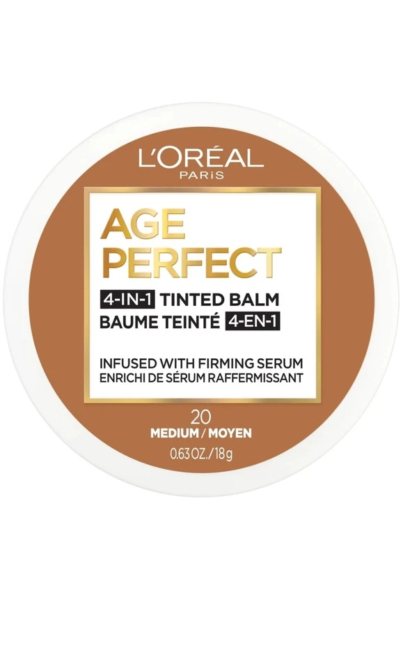 L'oreal Paris, Age Perfect 4-in-1 Tinted Balm 20 Medium/Moyen 0,63 oz - Image 1 of 1