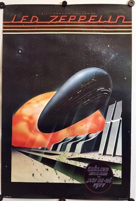 LED ZEPPELIN JULY 23-25 1977 OAKLAND STADIUM BILL GRAHAM PRESENTS - Image 1 of 4