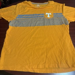 XL orange mit grauen Streifen Tennessee Vol T-Shirt mit Tasche Kolosseum - Bild 1 von 5