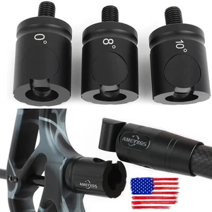 US Bow Stabilizer Quick Disconnect 0 5 8 10 Degree Adapter Archery Hunting Joint - Picture 1 of 19