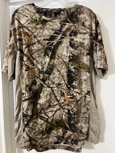 Cabela's Medalist Supertec Mesh Camo T-Shirt Men’s MEDIUM Zonz Woodlands NEW - Picture 1 of 2