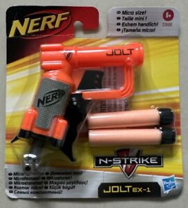 Nerf N-Strike Jolt EX-1 Soft Whistler Dart Shooter Spielzeug Micro Größe mit 2 Darts