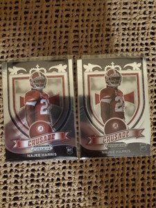 2021 Panini Prizm Draft Picks Najee Harris 2 Card RC Lot. Crusade. STEELERS! 