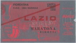 68507 - BIGLIETTO PARTITA CALCIO  Scudetto 1971-72 :  Fiorentina / Lazio - Picture 1 of 1