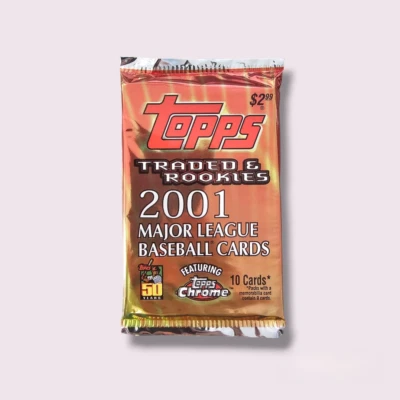 1x 2001 TOPPS TRADED & ROOKIES BASEBALL PACK PUJOLS RC, ICHIRO RC REFRACTOR - Image 1 of 2