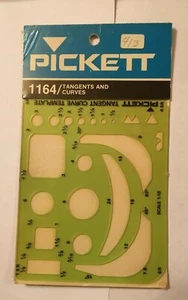 NOS Pickett Template Stencil 1164 Tangents and Curves - FREE SHIP! - Picture 1 of 2
