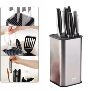 Universal Knife Block Without Knives Holder Storage Rack Kitchen Stand Tool - Picture 1 of 17