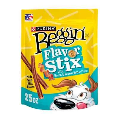 Purina Beggin Flavor Stix Dog Treats with Real Bacon &Peanut Butter Tender Chews - Image 1 of 4