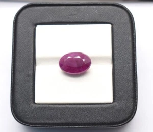 9.85 Cts Ruby Untreated Oval Cut Stone Faceted Natural Gemstone Ruby for Jewelry - Picture 1 of 9