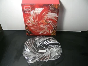 Mikasa Reindeer Christmas 9" Bon Bon Plate With Original Box NIB - 4F - Picture 1 of 8