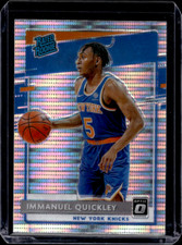 2020-21 Donruss Optic Immanuel Quickley Rated Rookie Silver Pulsar #175 Knicks