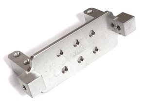 Servo montaje de dirección delantera Billet plateado mecanizado para Tamiya CC02 escala todoterreno - Imagen 1 de 1