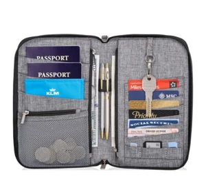Premium Family Travel Document Organizer RFID Passport Holder Wallet - Medium - Picture 1 of 4