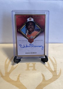 2023 Topps Gilded Collection Eddie Murray Gold framed Hall Of Famers Red Auto /5