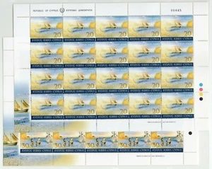 2004 - Europa CEPT (Cipro) - Le Vacanze, 2 minifogli di 20 MNH** - Picture 1 of 1