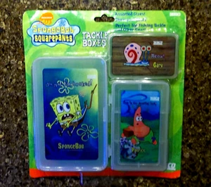 Neu SPONGEBOB SCHWAMMKOPF Angeln TACKLE BOXEN verschiedene Größen Patrick Gary 2002 - Bild 1 von 2