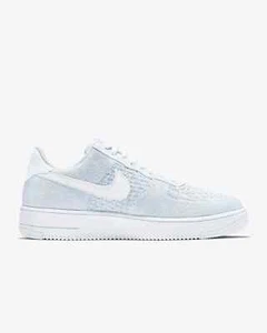 Nike Air Force 1 Flyknit 2.0 in White / Pure Platinum/white Trainers - Picture 1 of 6