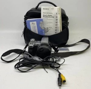 Sony Cyber-Shot DSC-H1 8.1 MP Digital Camera 12x Optical Zoom Manual Case Cables - Picture 1 of 12