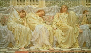Albert Joseph Moore : "Dreamers" (1882) — Giclee Fine Art Print - Picture 1 of 7