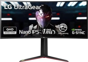 LG UltraGear 34GN850P Gaming Monitor 34 Zoll Curved IPS 144Hz 1ms QHD Schwarz - Imagen 1 de 6