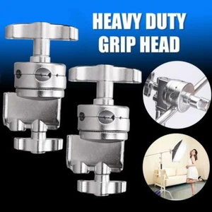 Grip Head x2 C-Stand Boom Arm Mounting Adapter Heavy Duty Swivel Holder Stand UK - Picture 1 of 10