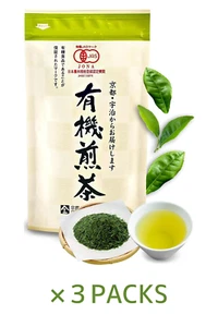 Japanese Organic Sencha Green Tea Loose Leaf 80g x 3 Bags JAS Certified New - Picture 1 of 1