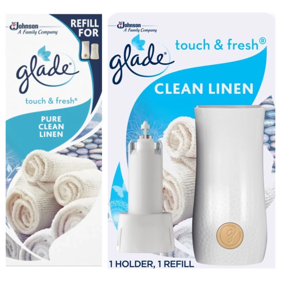 Difusor Glade Touch & Fresh lino limpio o relleno 10 ml