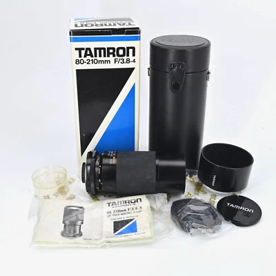 Tamron Adaptall-2 103A 80-210mm f3.8-4 CF Tele-Macro BBAR MC Lens Kit Box Manual - Image 1 of 4