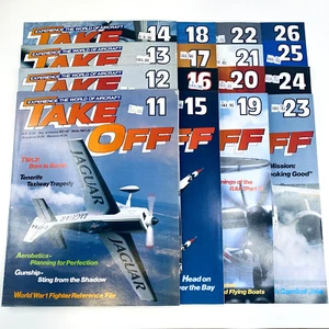 Lot of 16 TAKE OFF MAGAZINE Vintage 90s Bundle Air Force Military Model 11 to 26 - Picture 1 of 8