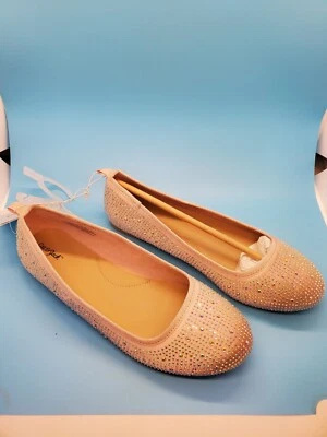 Cat & Jack Lisa Ballet Shoe Flats Girls Rhinestone Sz 5  - Image 1 of 4
