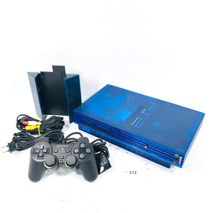 [EX+++] Sony PlayStation 2 PS2 Ocean Blue Console SCPH 37000 OB Japan 25-05-172 - Picture 1 of 21