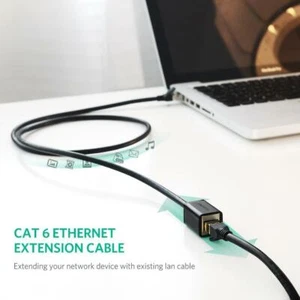 High Speed Cat6 RJ45 Ethernet Extension Cable GOLD PLATED Internet Network - 1M - Picture 1 of 6