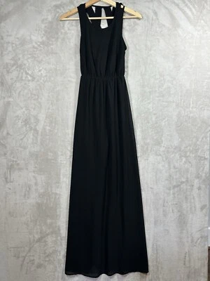 Ya Los Angeles женщин черное платье шелковая смесь размер маленький отличном состоянии - Изображение 1 из 4