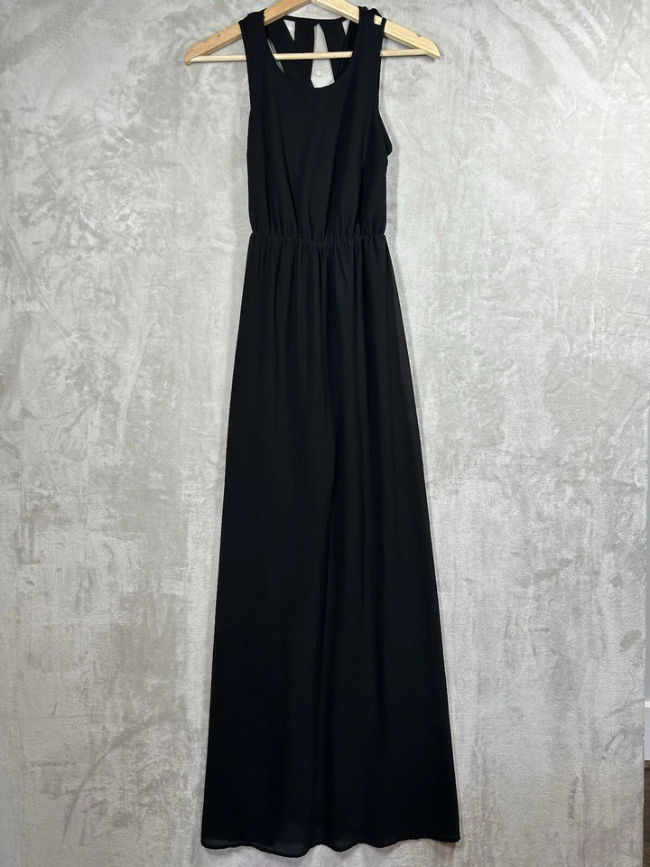Ya Los Angeles Women's Black Dress Silk Blend Size Small Excellent Condition — 第 1/4 张图片