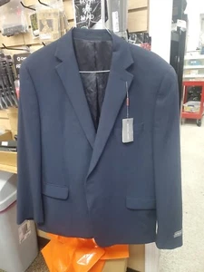 Michael Kors Blazer Jacket Kelson 48R 42W New with Tags Navy Blue Suit Jacket - Picture 1 of 8