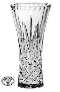 Bohemia Crystal Sheffield Waisted Vase 20.5cm lead crystal - Picture 1 of 1
