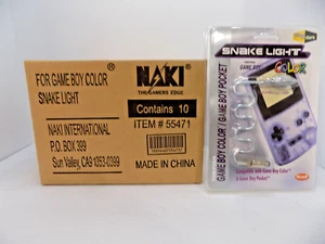 GameBoy Color / Pocket Snake Worm Light Lamp Box Of 10 Sealed Package - Picture 1 of 5