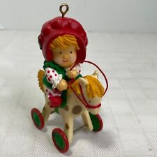 The Ornament Shoppe Designers Collection 1980 Girl Riding Hobby Horse