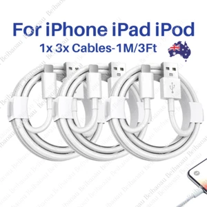 1/3Pack Fast USB Cable 1M Charger Charging cord For iPhone 6 7 8 XR 11 12 13 Pro - Picture 1 of 12