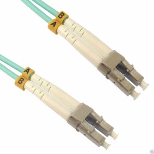 3M OM4 Eau Fibre Optique LC Duplex MM 50 125 Brassage Lszh Câble Fibre - Photo 1/3